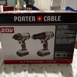 Porter Cable 20V Max Lithium Ion Combo Kit